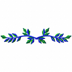 Flowers And Tree Embroidery Design 4